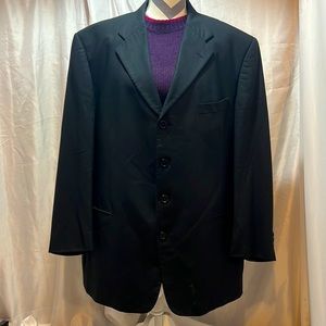 Monsieur by Givenchy Vintage Y2K Tuxedo Suit Jacket Black